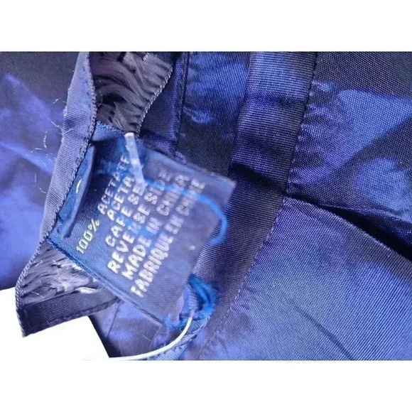 Ralph Lauren Women's Midnight Blue Satin Skirt Vintage Size 2 - New with Tags! - Picture 14 of 16
